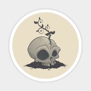 Skull Garden Magnet